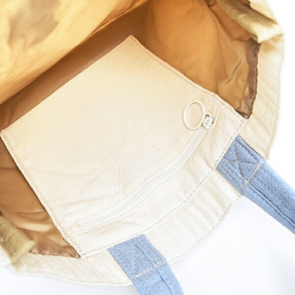 スヌーピー 抱っこ ミニレッスントートバッグ ホワイト ランチ SNOOPY