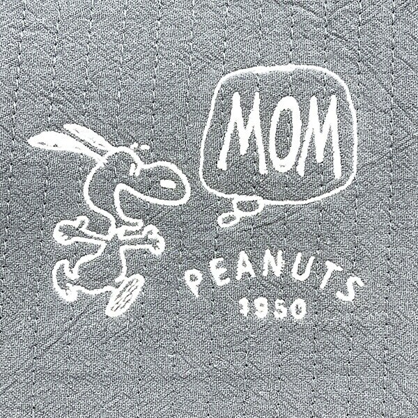 スヌーピー MOM お出かけポーチ (ブルーグレー)  旅行 SNOOPY
