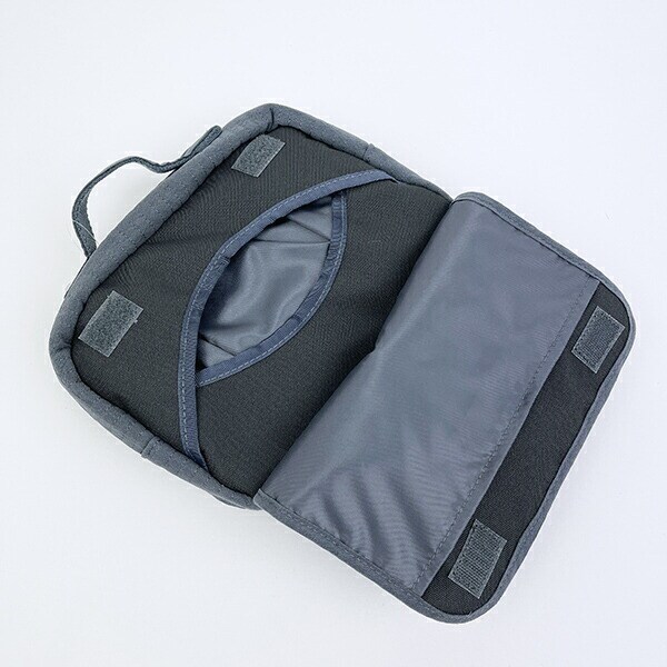 スヌーピー MOM お出かけポーチ (ブルーグレー)  旅行 SNOOPY