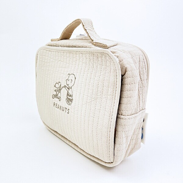 スヌーピー カート お出かけポーチ (ベージュ) 旅行 SNOOPY