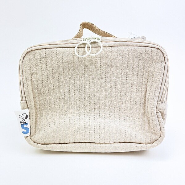 スヌーピー カート お出かけポーチ (ベージュ) 旅行 SNOOPY