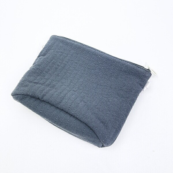 スヌーピー スタンドポーチ (ブルーグレー) MOM SNOOPY