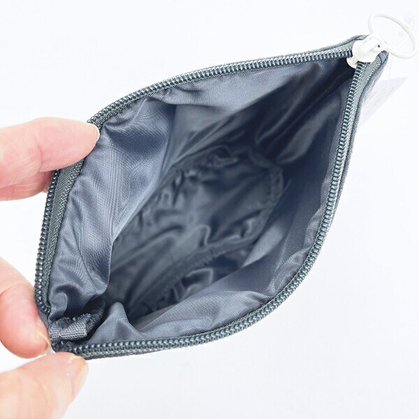 スヌーピー スタンドポーチ (ブルーグレー) MOM SNOOPY