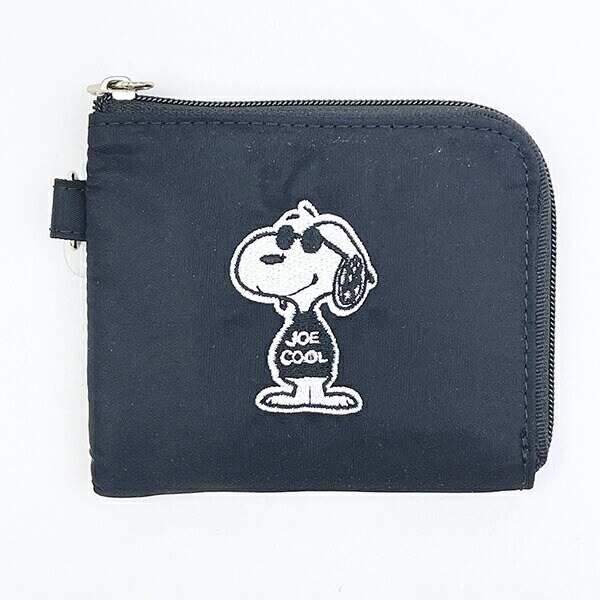 スヌーピー ジョークール ウォレット 財布 正面 モノトーン SNOOPY