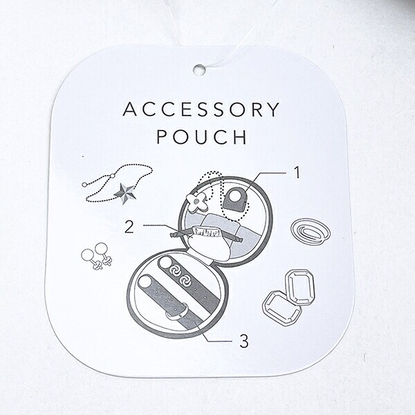 スヌーピー ジョークール アクセサリーポーチ 正面 モノトーン トラベル SNOOPY