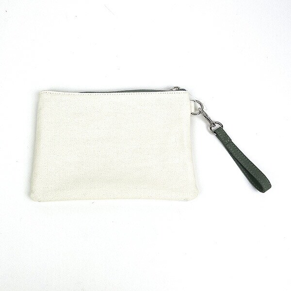 スヌーピー フラットポーチ  Loves NATURE グリーン 小物入れ SNOOPY