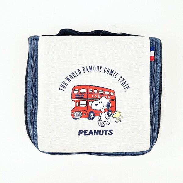 スヌーピー 撥水吊下げポーチ (アイボリー) トラベル用品 SNOOPY