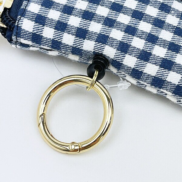 スヌーピー オラフ パスポーチ (ネイビーチェック) パスケース SNOOPY