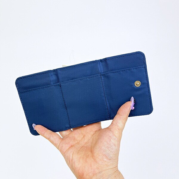 スヌーピー オラフ 三つ折り財布 ネイビーチェック SNOOPY