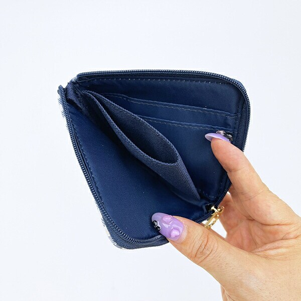 スヌーピー オラフ ミニウォレット財布 ネイビーチェック SNOOPY