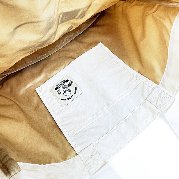 スヌーピー トートバッグ enjoy your trip ホワイト SNOOPY