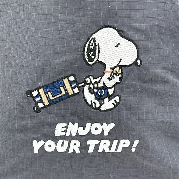 スヌーピー enjoyyourtrip 巾着ショルダーバッグ SNOOPY