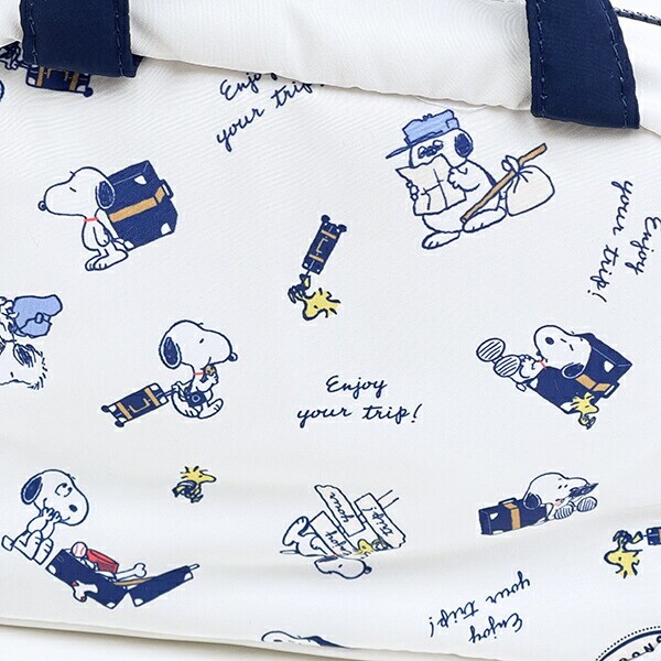 スヌーピー enjoy your trip 2WAY吊り下げポーチ SNOOPY