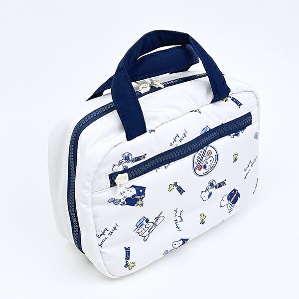 スヌーピー enjoy your trip 2WAY吊り下げポーチ SNOOPY