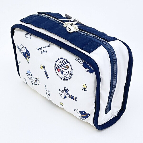 スヌーピー enjoy your trip 仕切りたくさんマルチポーチ SNOOPY