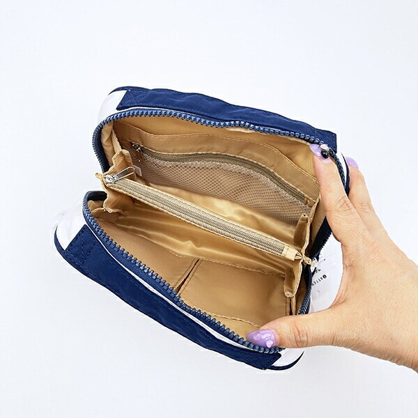 スヌーピー enjoy your trip 仕切りたくさんマルチポーチ SNOOPY