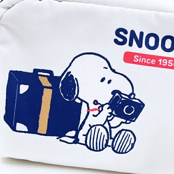 スヌーピー enjoy your trip ミニスクエアポーチ SNOOPY