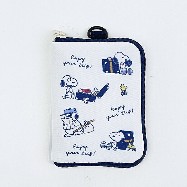 スヌーピー enjoy your trip トラベルスリムウォレット お財布 カードケース SNOOPY