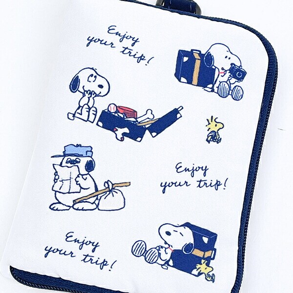 スヌーピー enjoy your trip トラベルスリムウォレット お財布 カードケース SNOOPY