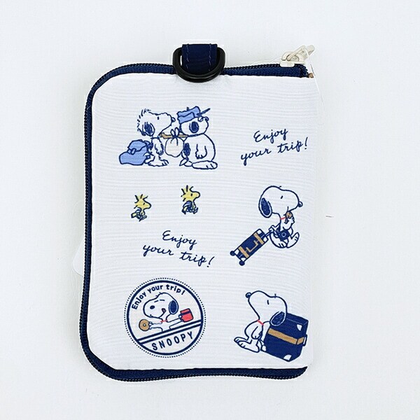 スヌーピー enjoy your trip トラベルスリムウォレット お財布 カードケース SNOOPY
