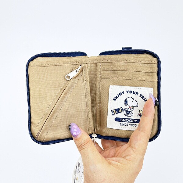 スヌーピー enjoy your trip トラベルスリムウォレット お財布 カードケース SNOOPY