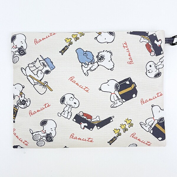 スヌーピー enjoy your trip 3連ポーチ SNOOPY