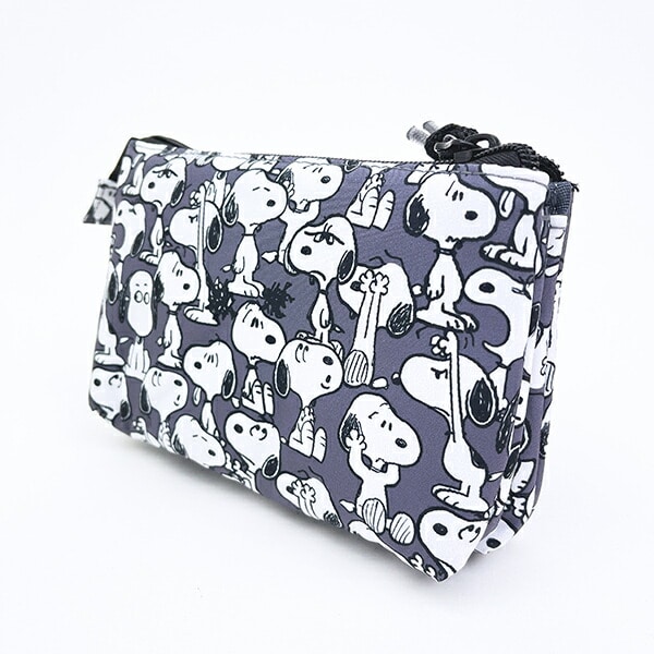 スヌーピー 3ポケットポーチ 総柄 オールスタイル SNOOPY