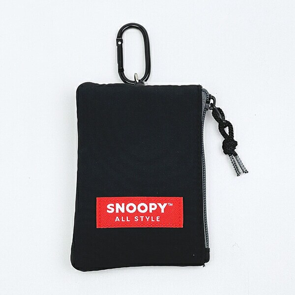 スヌーピー パスポーチ ブラック オールスタイル 定期入れ SNOOPY