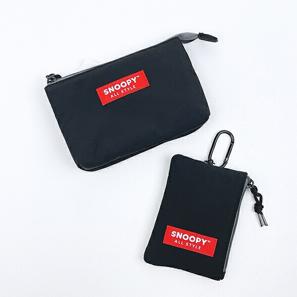 スヌーピー パスポーチ ブラック オールスタイル 定期入れ SNOOPY