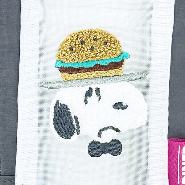 スヌーピー メッシュペンケース バーガー 文具 SNOOPY