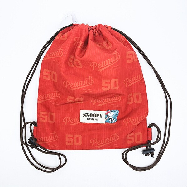 スヌーピー ナップサック バッグ BASEBALL SNOOPY