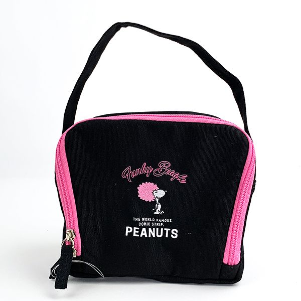 peanuts スヌーピー ランチトートバッグ ランチトート ランチ バッグ スヌーピー ブラック   (mcor)