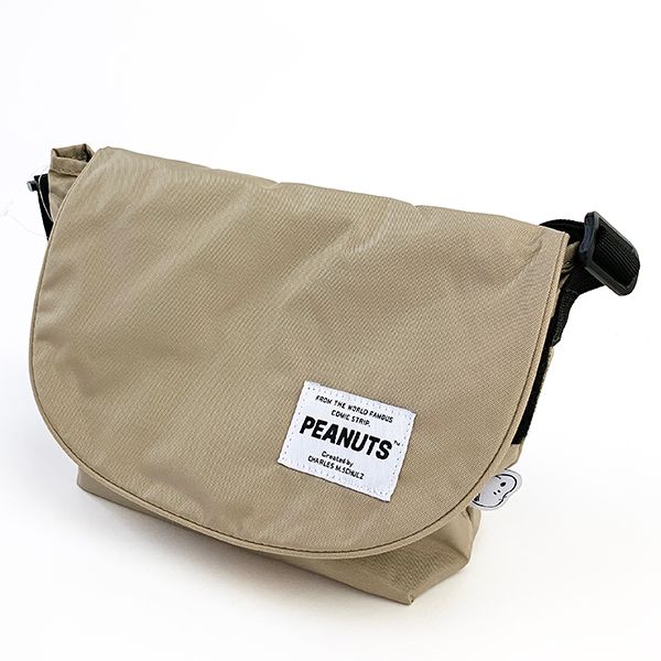 スヌーピー スヌーピー グッズoopy メッセンジャーバッグ ショルダーバッグ ベージュ (mcor)