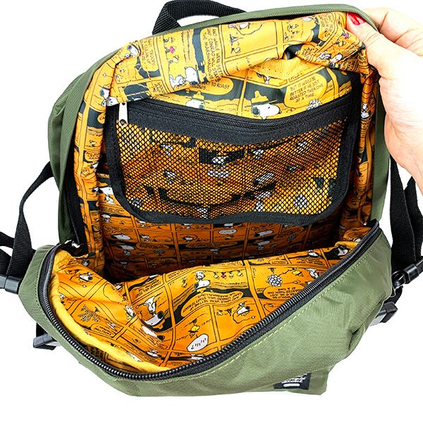 スヌーピー リュック カーキ ビーグルスカウト バッグ 学校 オフィス デイバッグ