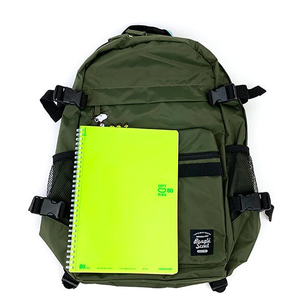 スヌーピー リュック カーキ ビーグルスカウト バッグ 学校 オフィス デイバッグ