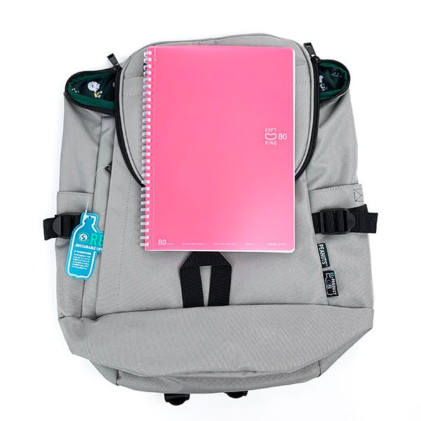 スヌーピー PEANUTS RE-PET リュック LGY SN バックパック ライトグレー 　