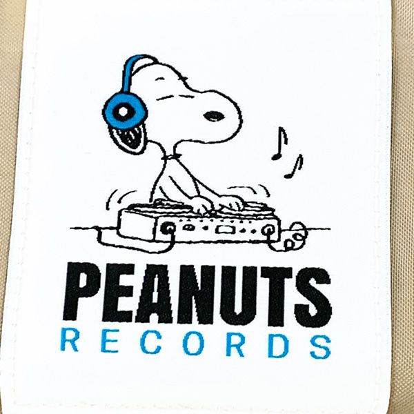 スヌーピー HQエコバッグ RECORD PEANUTS バッグ 手提げ BE