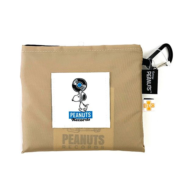 スヌーピー HQエコバッグ RECORD PEANUTS バッグ 手提げ BE