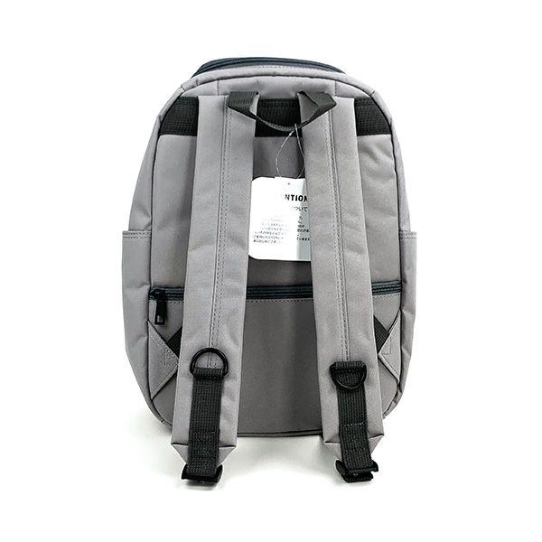 スヌーピー スクエアジップデイパック グレー お座り リュック 通勤 通学 バッグ