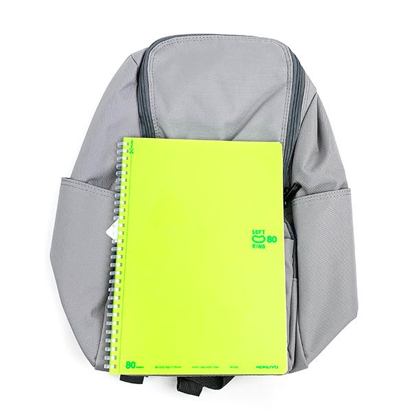 スヌーピー スクエアジップデイパック グレー お座り リュック 通勤 通学 バッグ