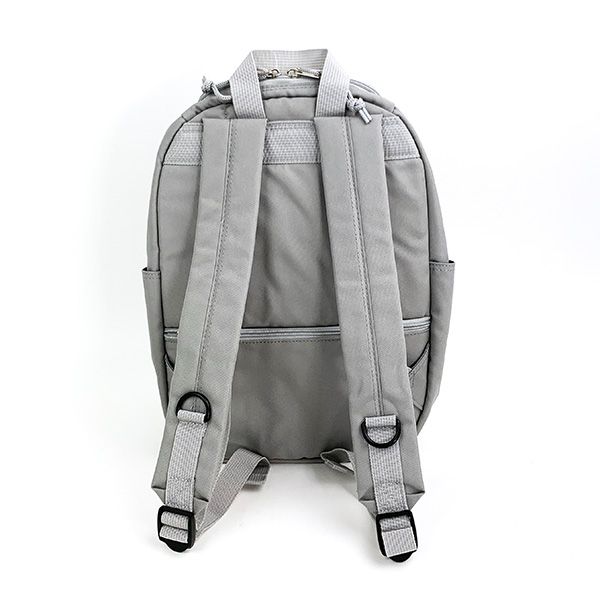 スヌーピー スクエアジップデイパック ロッキングチェア RE-PET グレー リュック 通勤 通学 バッグ