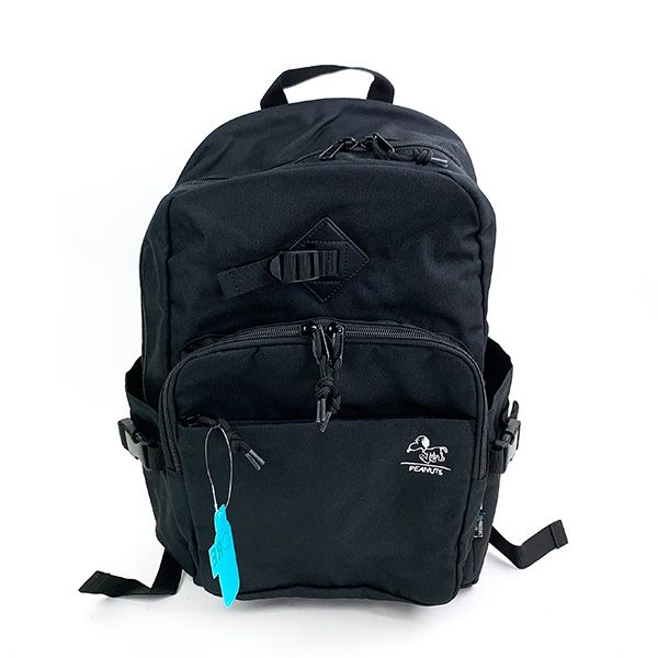 スヌーピー スクリュック RE-PET ブラック シンプル リュック 通勤 通学 バッグ