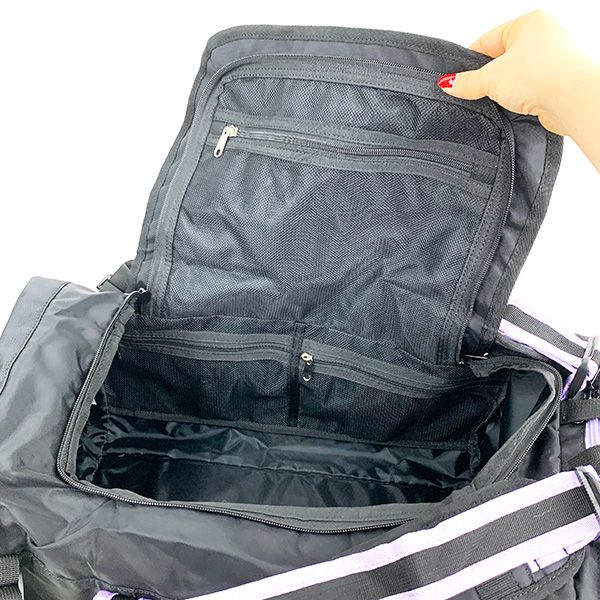 スヌーピー ボストンリュック パープル ロゴ PEANUTS  リュック 通勤 通学 バッグ