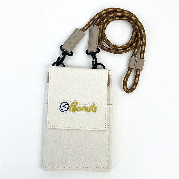 スヌーピー RE-PET 二つ折サコッシュポーチ (アイボリー) バッグ SNOOPY