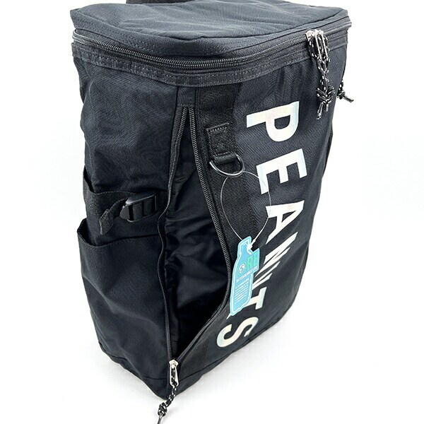 SNOOPY スヌーピー RE-PET ボックスリュック オーロラ ロゴ 旅行 修学旅行 スクール バッグ