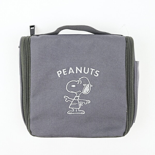 スヌーピー 撥水吊下げポーチ (ブラック) トラベル用品 SNOOPY