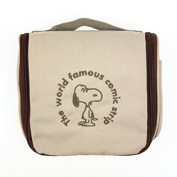 スヌーピー 撥水吊下げポーチ (ブラウン) トラベル用品 SNOOPY