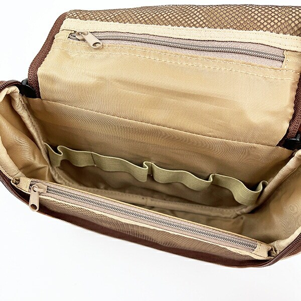 スヌーピー 撥水吊下げポーチ (ブラウン) トラベル用品 SNOOPY