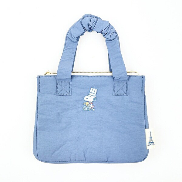 SNOOPY スヌーピー くしゅくしゅランチトート ブルー シェフスヌーピー デイユーズ バッグ キッチン