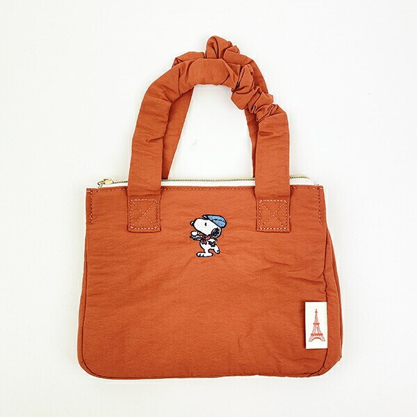 SNOOPY スヌーピー くしゅくしゅランチトート レッド シェフスヌーピー デイユーズ バッグ キッチン